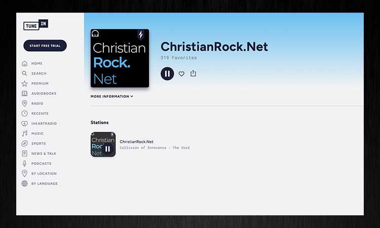 Listen on TuneIn